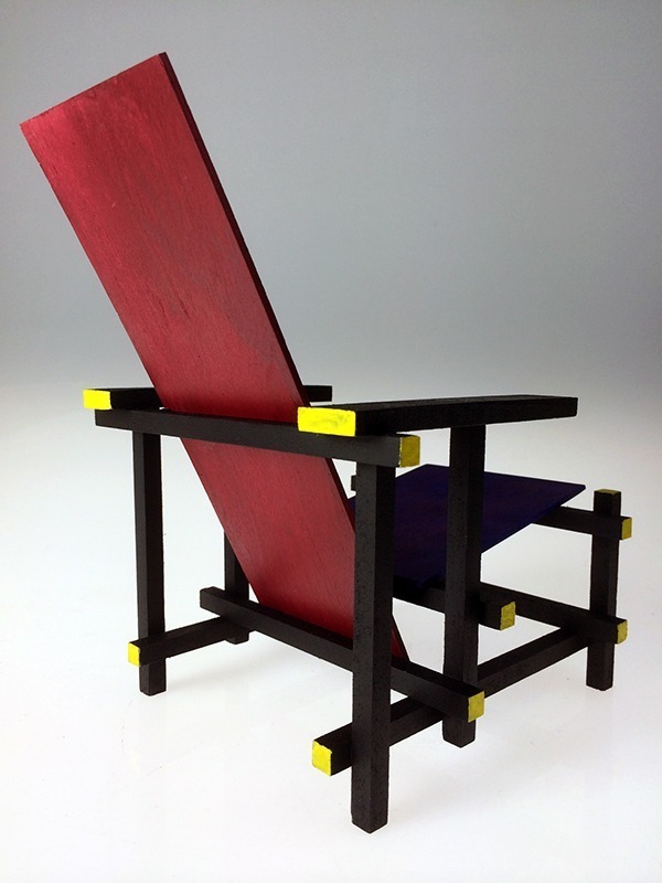 Fotoliu Red and Blue by Gerrit Rietveld  | GREEN 900